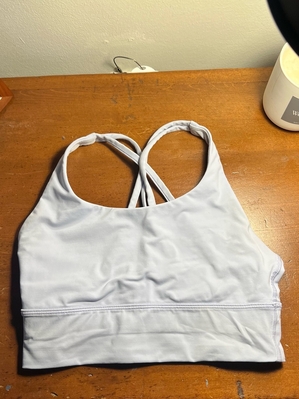 Light Blue Strappy Sports Bra - Women Intimates size 4